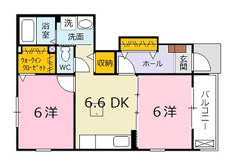 モデッサ　Ⅱ番館の間取り