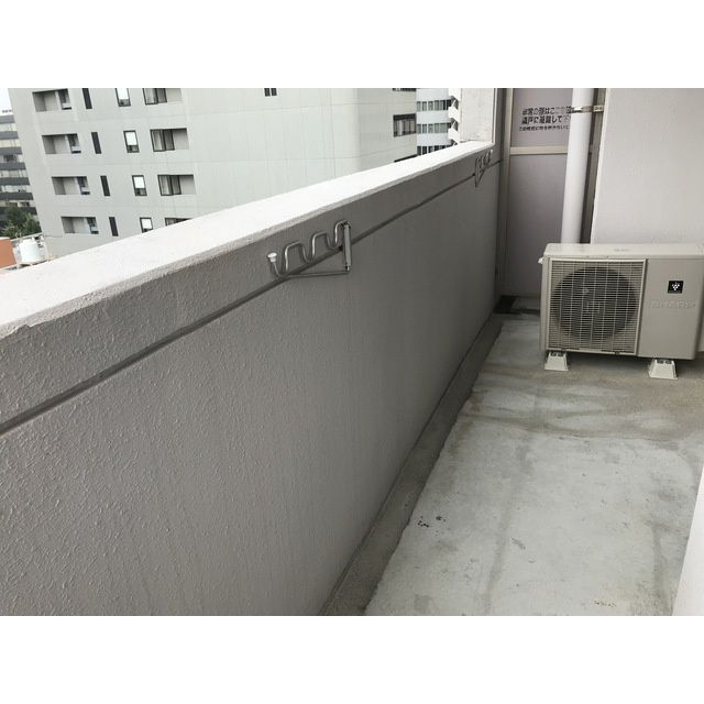 熊本市中央区中央街の賃貸マンションのバルコニー