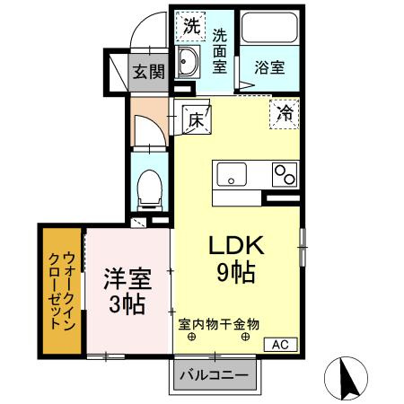 ルミナス山岸の間取り