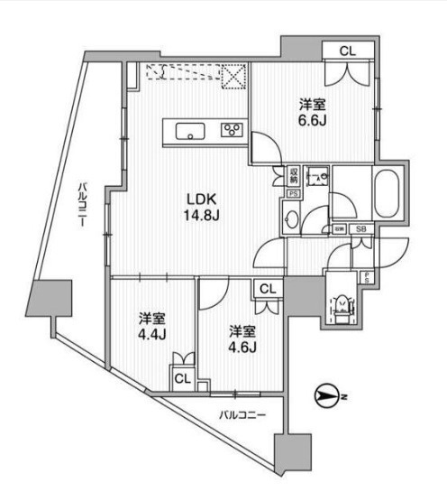ディームス蔵前Ａｖｅｎｕｅの間取り