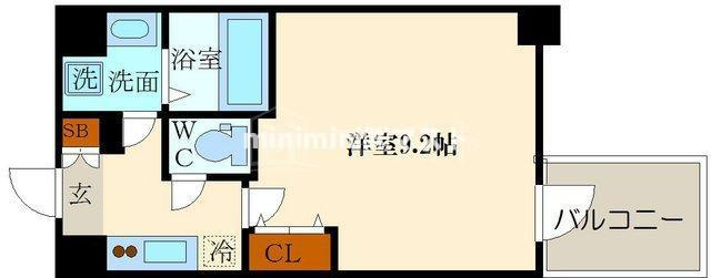 メインステージ心斎橋ＥＡＳＴの間取り
