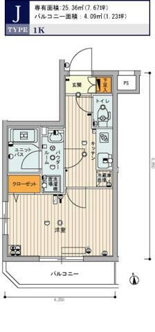 スカイコート池袋西弐番館の間取り