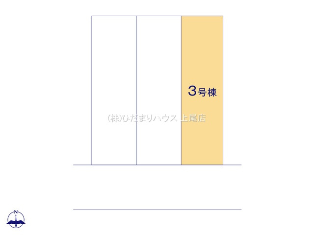 伊奈町栄5丁目2期　新築戸建　ブルーミング03の区画図
