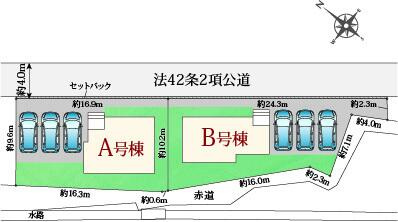 名古屋市緑区大高町字東古根の新築一戸建の区画図