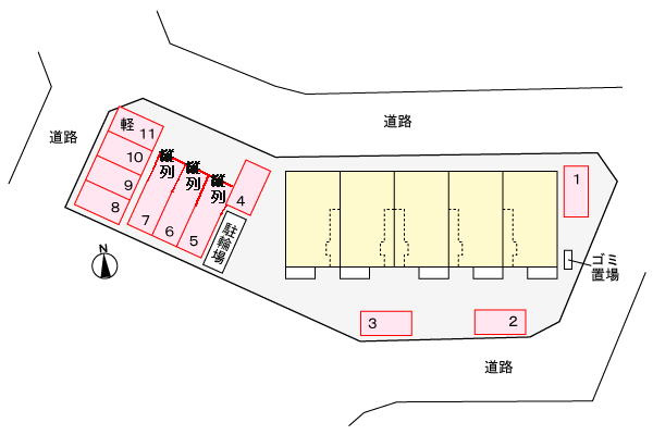 アリエスの駐車場|駐車場