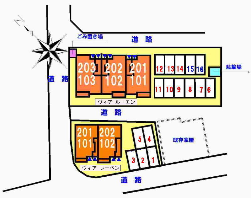 ヴィア　レーベンの駐車場|駐車場