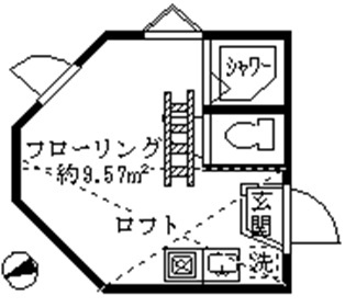 中野区沼袋３丁目のアパートの間取り