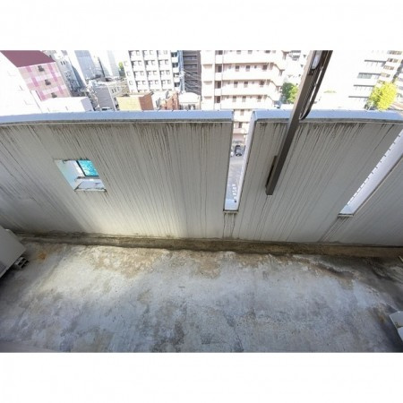 熊本市中央区中央街の賃貸マンションのバルコニー