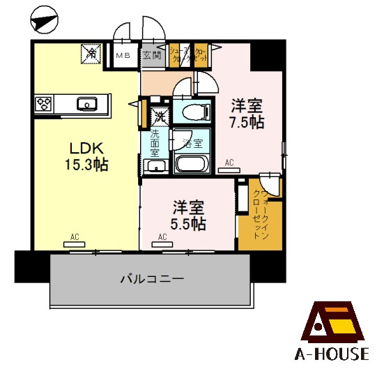 【間取り】 | パンドノール住吉大社