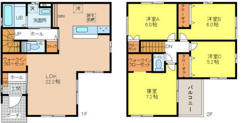 さくら田寺戸建の間取り
