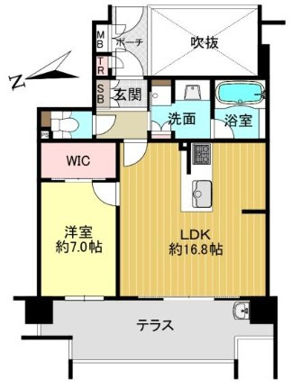 【間取り】 | S52281-ｼｬﾘｴ京都聖護院西町