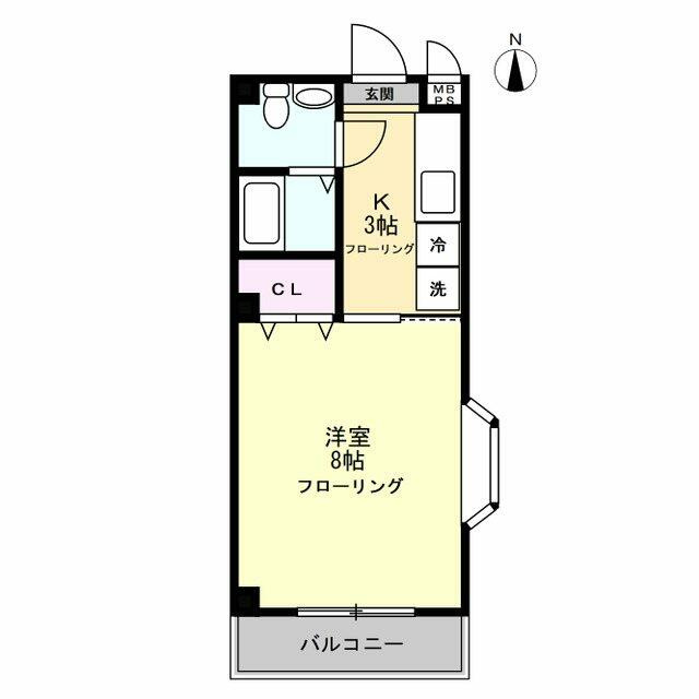 メルベーユ登戸の間取り