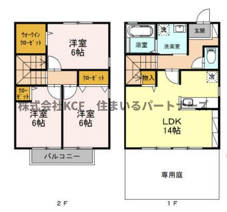 リビングタウン小森野 参番館 A棟の間取り