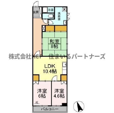 リバーコーポの間取り