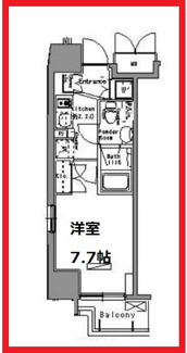 【間取り】 | パークアクシス台東根岸