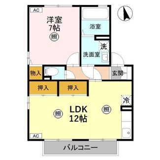 【間取り】 | ラッキーハイツ B