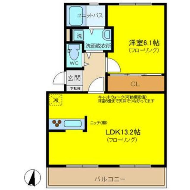 サニーハイツ土方の間取り