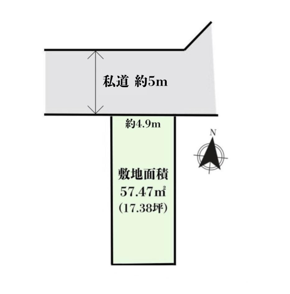 杉並区上高井戸１丁目の新築一戸建の区画図