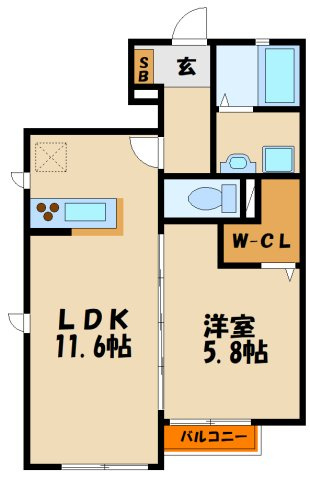 ボヌール西明石Ⅰの間取り