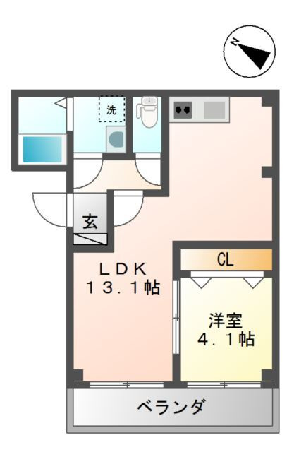 アヴァンティ三宮の間取り