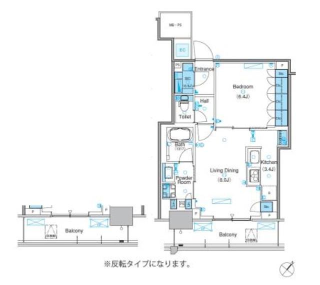 パークアクシス豊洲キャナルの間取り