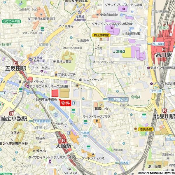 パークタワーグランスカイの地図