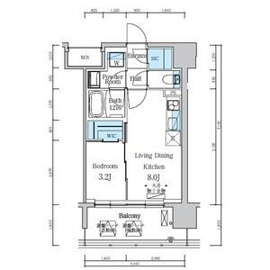デュオフラッツ仙台木町通リネアの間取り