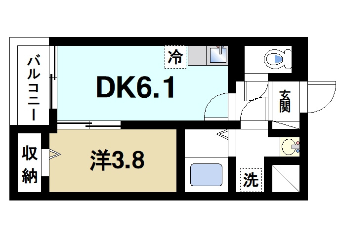 カーサ南紀寺町の間取り|間取りです