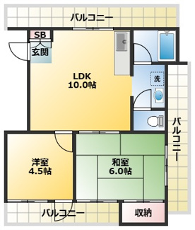 【間取り】 | フラッツ東長崎
