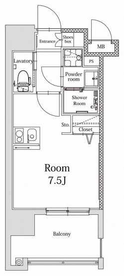 【間取り】 | 新品家具付きマンション白金24(KaGood福岡)