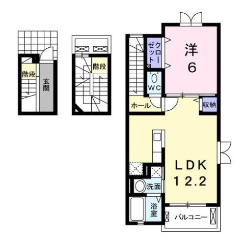 ユーアイハイツ　新家の間取り