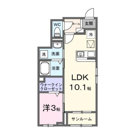 【間取り】 | ルナ　フルール