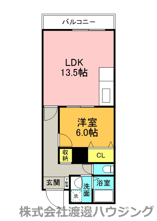 タイズコートクニジマの間取り