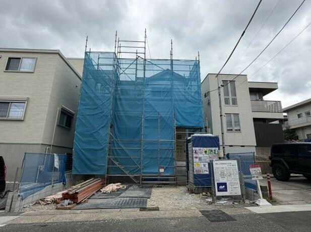 名古屋市緑区黒沢台１丁目の新築一戸建の前面道路含む現地写真