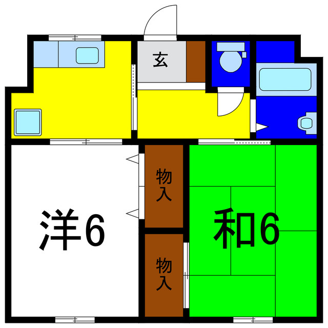新浜マンションの間取り
