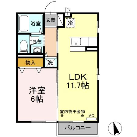レーベンセイナンの間取り