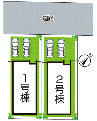 神戸市西区狩場台　第6期　新築一戸建ての区画図|全2区画