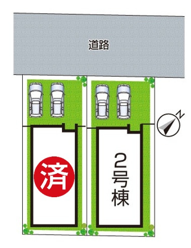 神戸市西区狩場台　第6期　新築一戸建ての区画図|全2区画