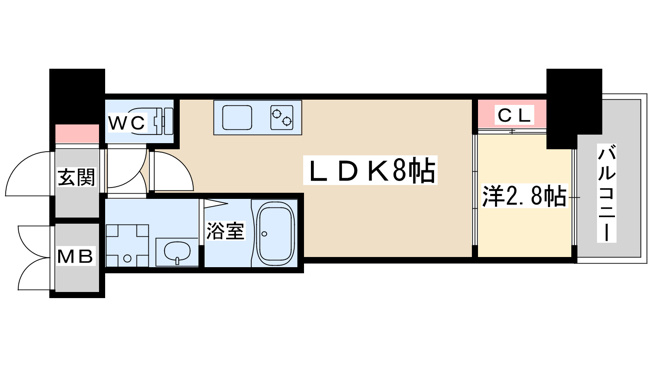 【間取り】 | セレニテ本町東リアン