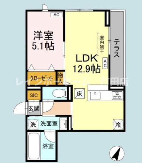 エスペリア新百合ヶ丘※初期費用分割あと払いサービス利用可能物件の間取り