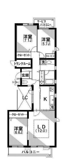 【間取り】 | リュゼ経堂