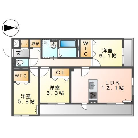 【間取り】 | ベラパーシェ