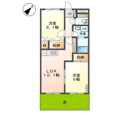 【間取り】 | プロニティ　オオフク弐番館