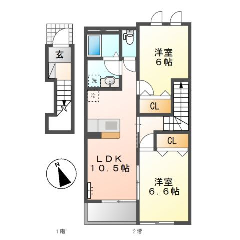 ヴィラ　アマーブレスの間取り
