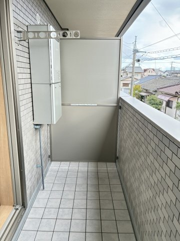 ユアメゾン益野　Ｂのバルコニー