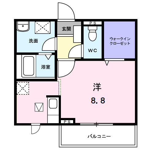 アビタシオン渡　Ⅱの間取り