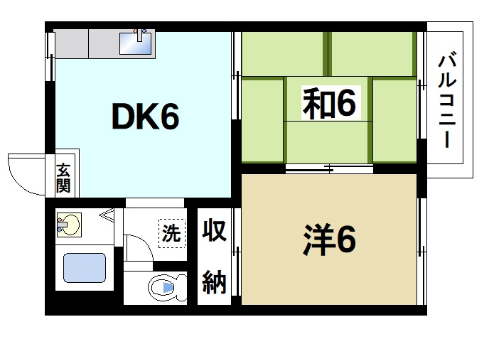 坂本ハイツAの間取り
