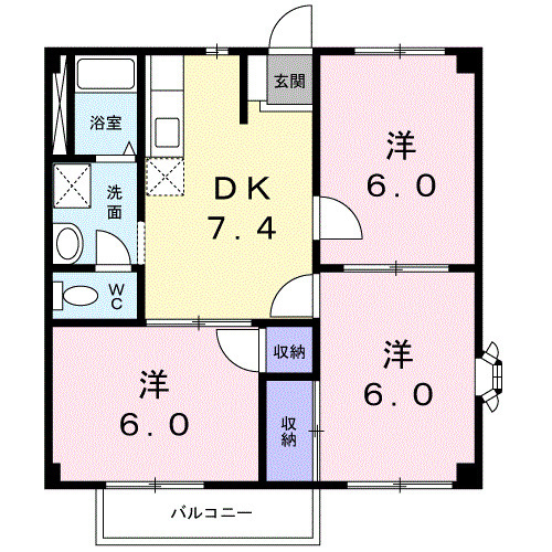 【間取り】 | ニューシティオオタＡ