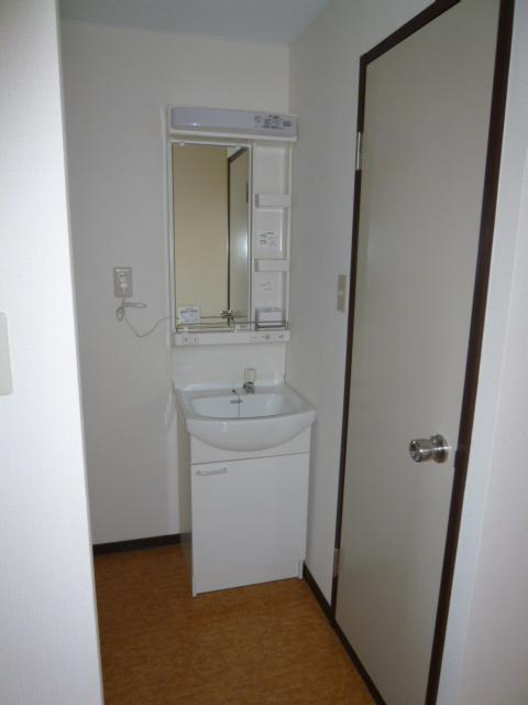 パナハイツＹＯＵの洗面所|忙しい朝には欠かせない洗面所です