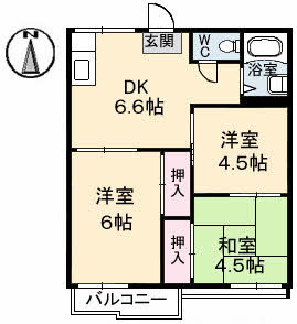 【間取り】 | コーポ　エクセル　Ⅰ棟 